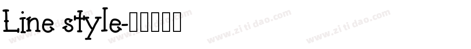 Line style字体转换
